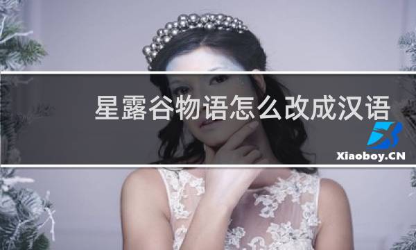 星露谷物语怎么改成汉语