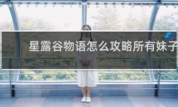 星露谷物语怎么攻略所有妹子