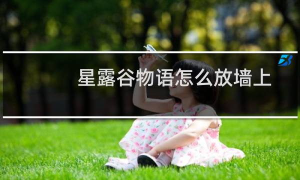 星露谷物语怎么放墙上