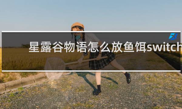 星露谷物语怎么放鱼饵switch