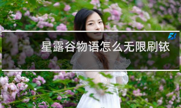 星露谷物语怎么无限刷铱
