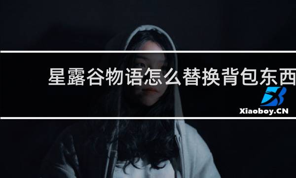 星露谷物语怎么替换背包东西