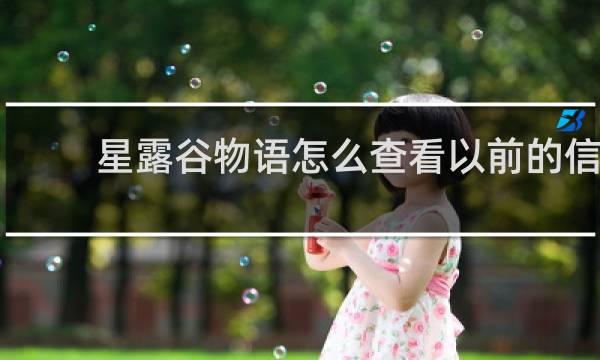星露谷物语怎么查看以前的信