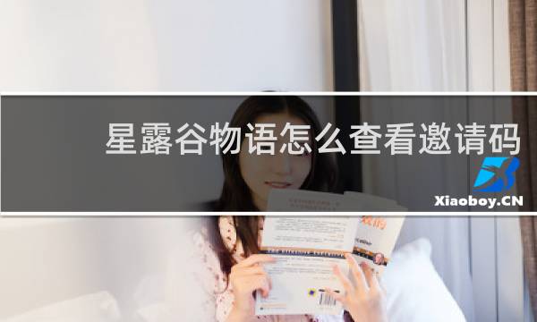 星露谷物语怎么查看邀请码