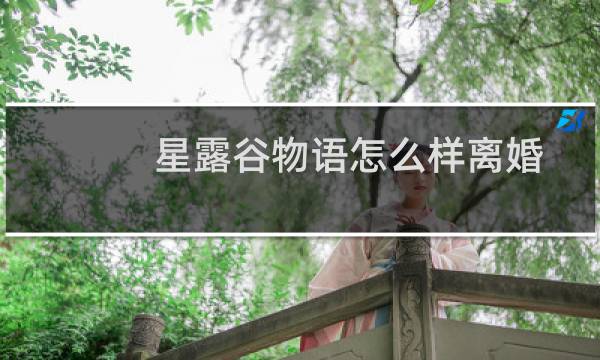 星露谷物语怎么样离婚
