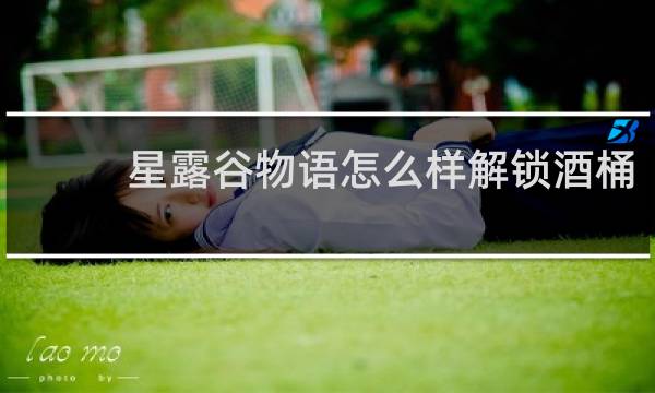 星露谷物语怎么样解锁酒桶