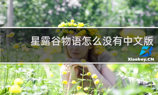 星露谷物语怎么没有中文版