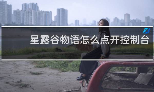 星露谷物语怎么点开控制台