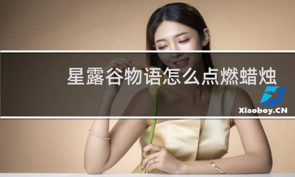 星露谷物语怎么点燃蜡烛