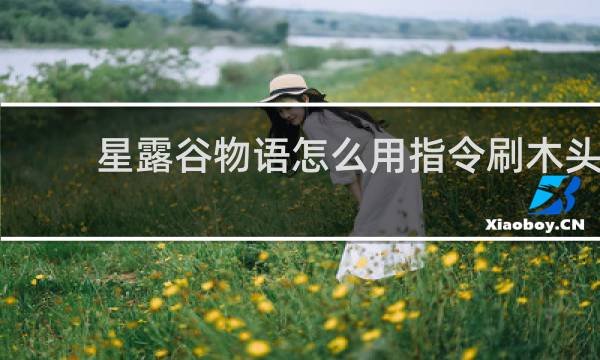 星露谷物语怎么用指令刷木头