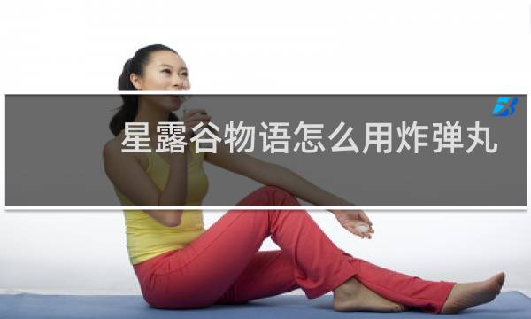 星露谷物语怎么用炸弹丸