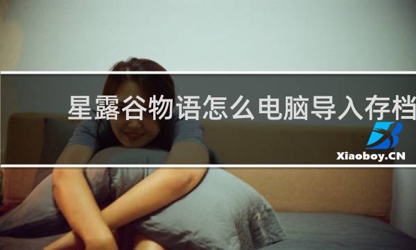 星露谷物语怎么电脑导入存档