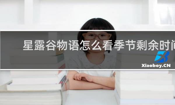 星露谷物语怎么看季节剩余时间