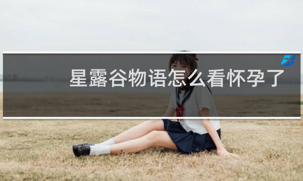 星露谷物语怎么看怀孕了