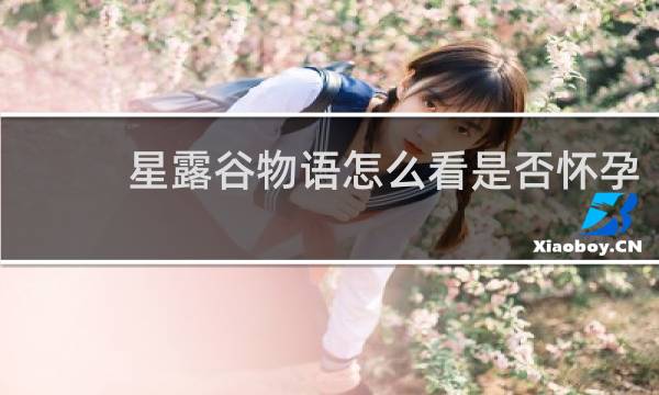 星露谷物语怎么看是否怀孕