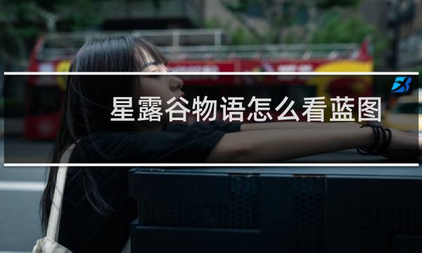 星露谷物语怎么看蓝图
