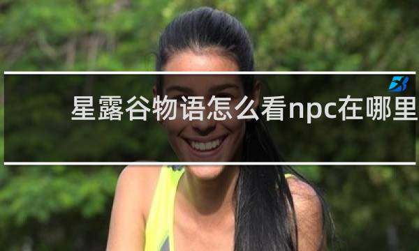 星露谷物语怎么看npc在哪里