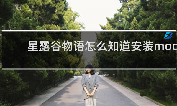 星露谷物语怎么知道安装mod