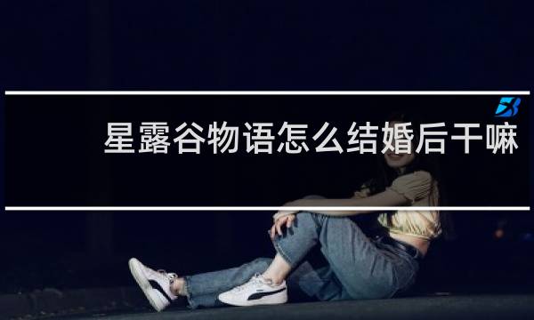 星露谷物语怎么结婚后干嘛