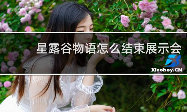 星露谷物语怎么结束展示会