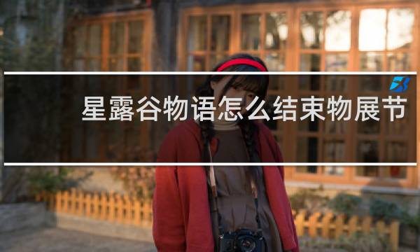 星露谷物语怎么结束物展节