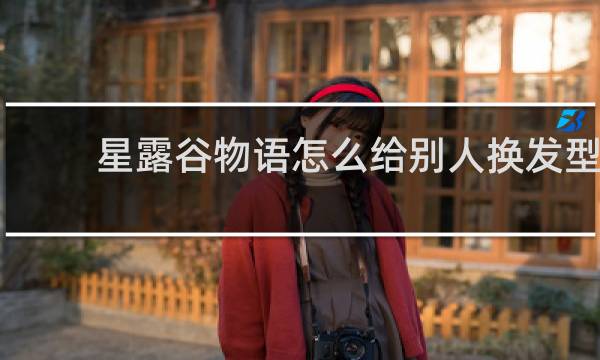 星露谷物语怎么给别人换发型