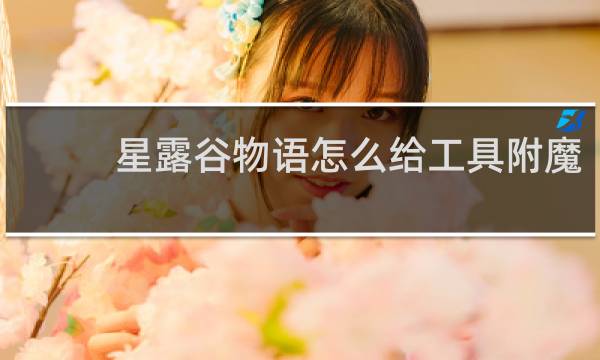 星露谷物语怎么给工具附魔