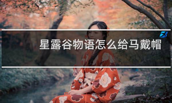 星露谷物语怎么给马戴帽