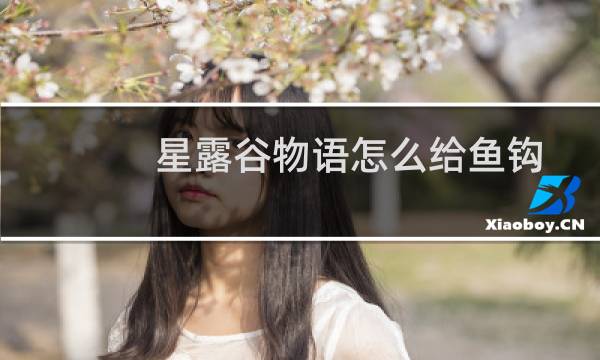 星露谷物语怎么给鱼钩