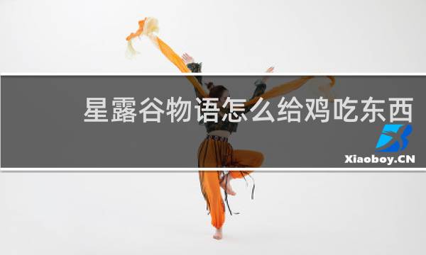 星露谷物语怎么给鸡吃东西