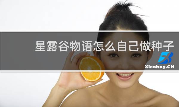 星露谷物语怎么自己做种子