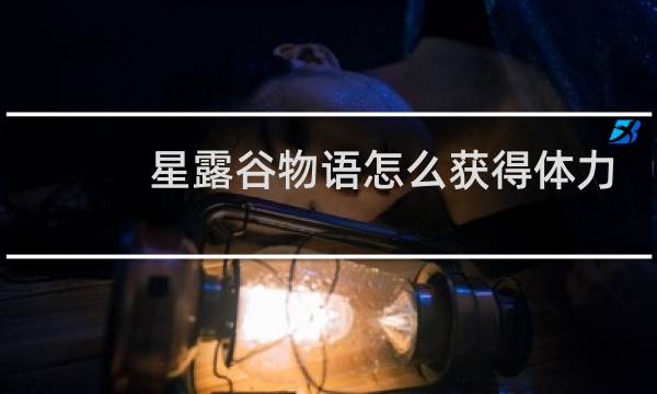 星露谷物语怎么获得体力