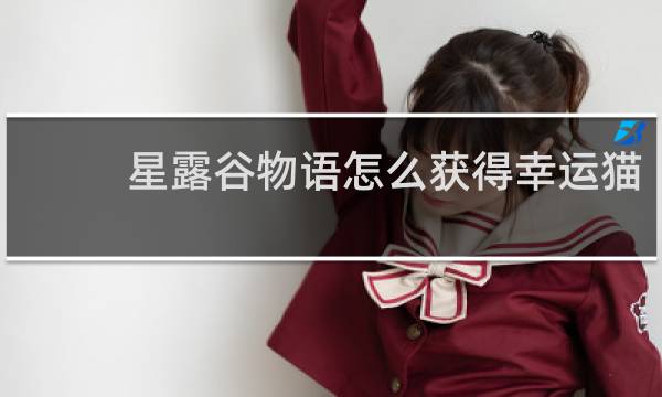 星露谷物语怎么获得幸运猫