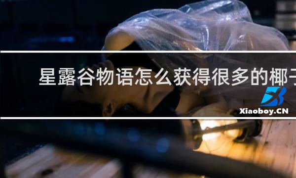 星露谷物语怎么获得很多的椰子