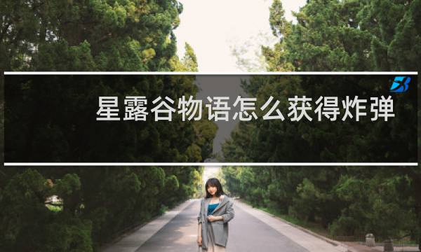 星露谷物语怎么获得炸弹