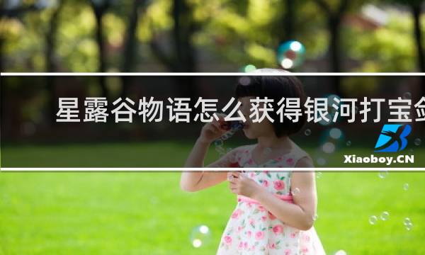 星露谷物语怎么获得银河打宝剑