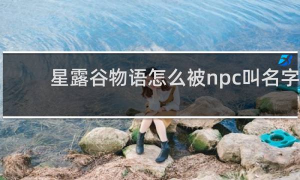 星露谷物语怎么被npc叫名字
