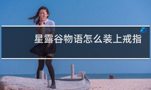 星露谷物语怎么装上戒指