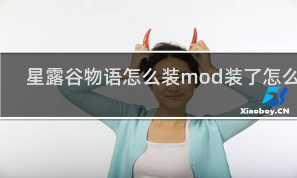 星露谷物语怎么装mod装了怎么进