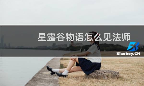 星露谷物语怎么见法师