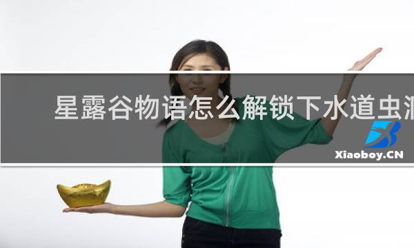 星露谷物语怎么解锁下水道虫洞