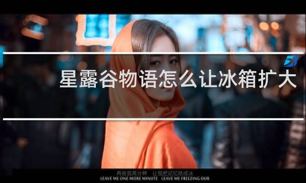 星露谷物语怎么让冰箱扩大