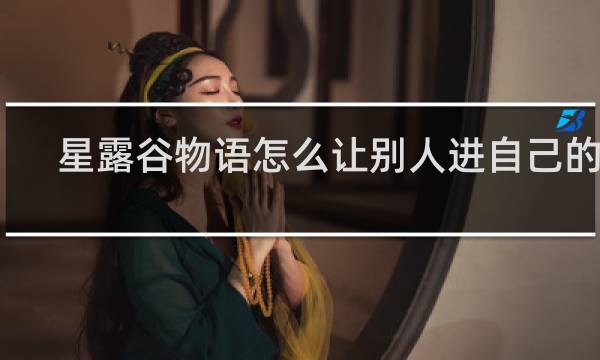 星露谷物语怎么让别人进自己的服