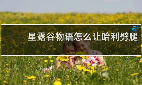 星露谷物语怎么让哈利劈腿