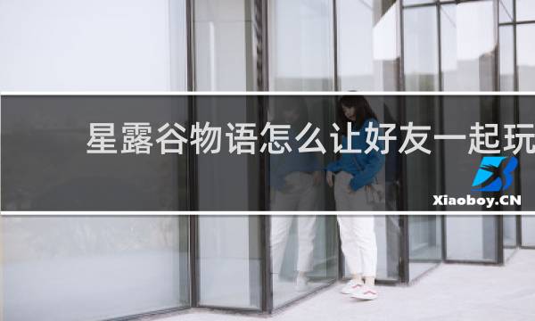 星露谷物语怎么让好友一起玩
