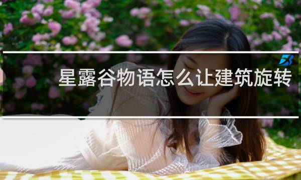 星露谷物语怎么让建筑旋转