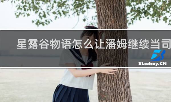 星露谷物语怎么让潘姆继续当司机