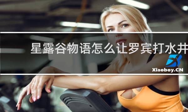星露谷物语怎么让罗宾打水井