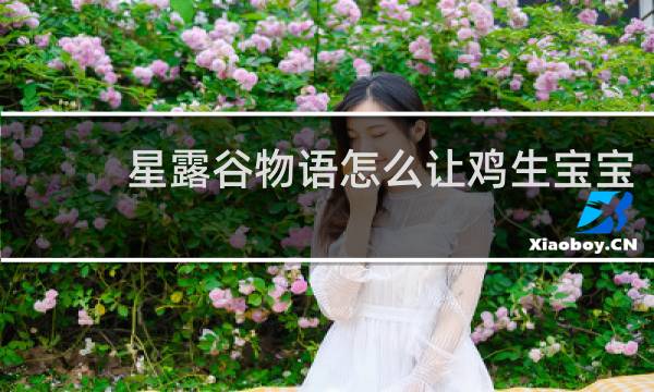 星露谷物语怎么让鸡生宝宝