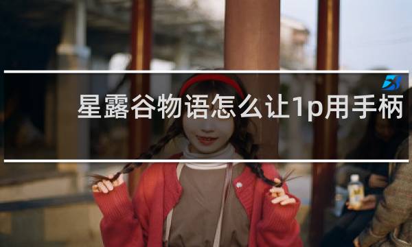 星露谷物语怎么让1p用手柄